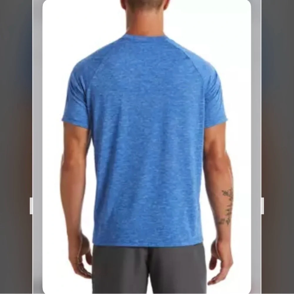Nike Heather Short Sleeve Hydroguard Swim T-Shirt in GAME ROYAL Size M
